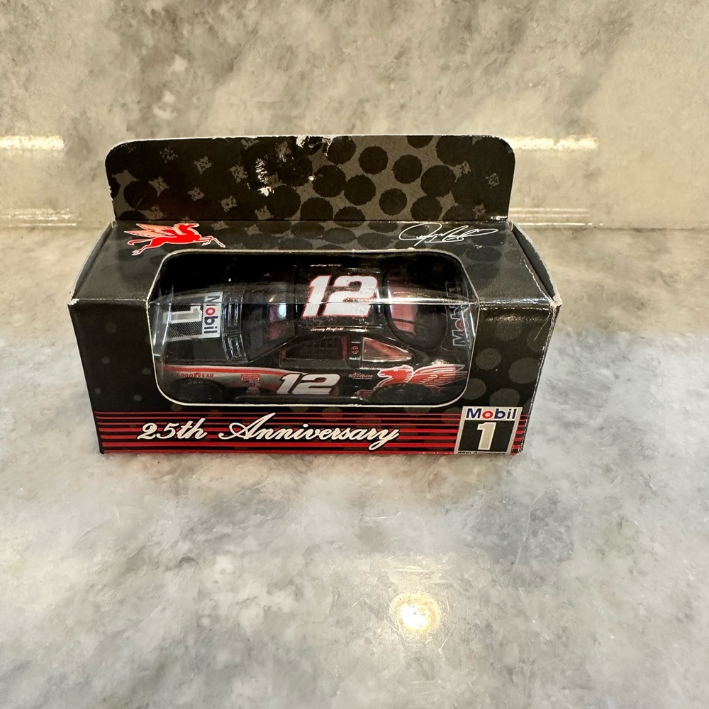 1999 Team Caliber NASCAR Mobil 1 - 25th Anniversary #12 Black Die Cast Toy Car